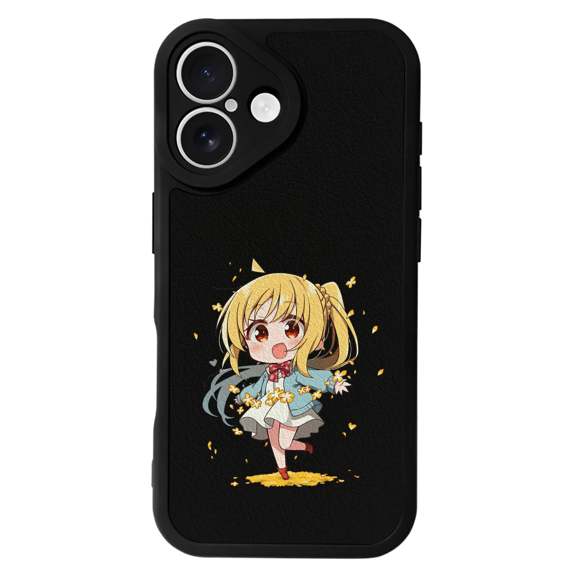 ぼっちざろっく！ グッズ,伊地知虹夏 - IPhone 16シリーズ対応 ・ シリコンスマホケース ・ レザー調 ・ 高精度フィット ・ 耐衝撃 ・ ワイヤレス充電対応 ・ 精密カット